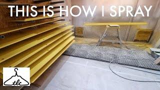 This Is How I SPRAY My Panels  Graco 695 Airless Sprayer  Eggshell Finish  Vid#151