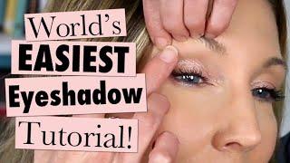 Makeup 101 for MATURE Beginners  Worlds EASIEST Eyeshadow Tutorial