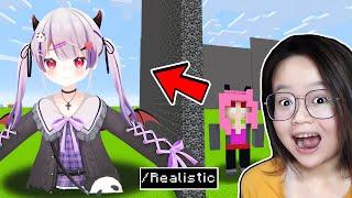 MOMON PRANK ATUN BUILD BATTLE di MINECRAFT tapi PAKAI CHEAT ft @BANGJBLOX