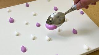 Spoon Painting Technique  Acrylic Painting