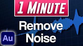 How to Remove Background Noise Tutorial  Adobe Audition 2021