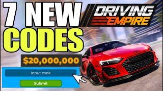 *NEW* ROBLOX DRIVING EMPIRE CODES 2024 JULY  DRIVING EMPIRE CODES  DRIVING EMPIRE CODE