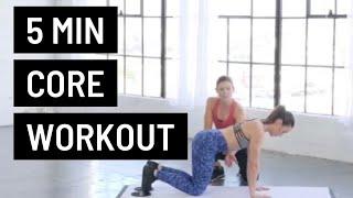 5 MINUTE INTENSE CORE WORKOUT with Kit Rich Sliders or Small Towel