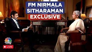 Nirmala Sitharaman LIVE  Network18 Exclusive FM Nirmala Sitharaman with Rahul Joshi  Budget