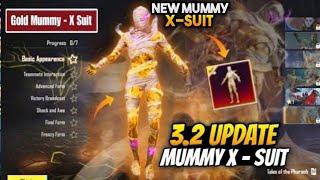 New Paraoh Golden Mummy X-Suit Leaks PUBGM - New Golden Mummy X-Suit Release Date PUBG MOBILE