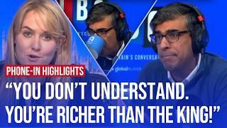 Highlights from Rishi Sunak’s no limits phone-in on LBC