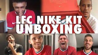 LFCs new Nike kit unboxing with Van Dijk Ox and the lads  Its absolutely FIRE 