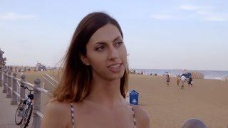 Claire looks for guys on the beach - Young Trans and Looking for Love Preview - BBC Three