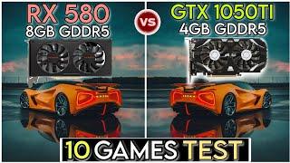 RX 580 vs GTX 1050 Ti  10 Games Test  Which Is Best ?