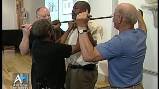 Demonstration of a Slave Collar - Historian Anthony Cohen