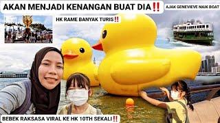 AKAN JADI KENANGAN‼️Bebek Raksasa Viral Seharian Ajak Genevive Keliling HK Naik Boat‼️