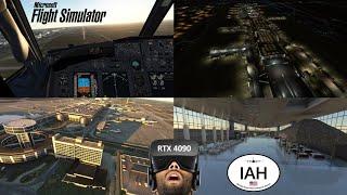 FSDreamTeam KIAH Houston Intercontinental  Microsoft Flight Simulator  RTX 4090  Full Tour