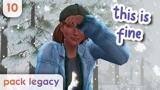 Lets go camping in a BLIZZARD ️  Episode 10  The Sims 4 Pack Legacy Challenge