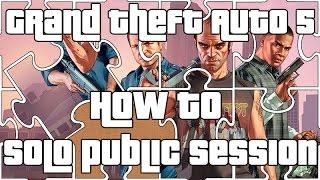 Grand Theft Auto 5 Online How to solo public session for CEO and President work PC