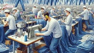 How are JEANS Made in a Factory  How are DISTRESSED JEANS Made?