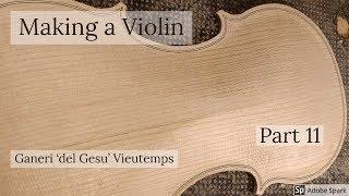 Violin purfling  Making the Guaneri del Gesu Vieutemps violin part 11