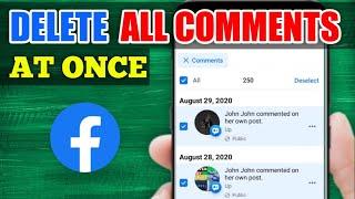 How to Delete ALL COMMENTS on Facebook at Once 2024