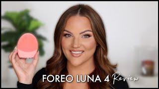 FOREO LUNA 4 Facial Cleansing & Firming Massage REVIEW + DEMO