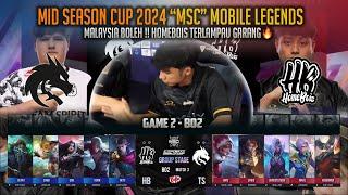 HOMEBOIS SAPU BERSIH  HOMEBOIS VS TEAM SPIRIT GAME 2 - MID SEASON CUP 2024 MOBILE LEGENDS