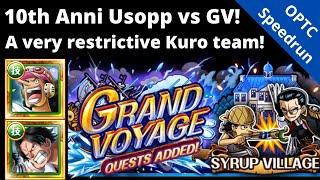 10th Anni Usopp takes on GV Kuro lv 5 SO HARD to fit Usopp and Aces conditions OPTC Grand Voyage