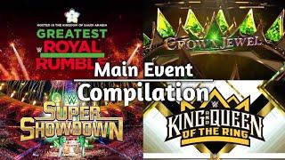 All Of Saudi Arabia WWE PPV Main Events Match Card Compilation 2018 - 2024