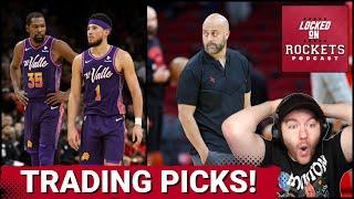 Houston Rockets Trade Brooklyn Nets Picks For Phoenix Suns Picks Kevin Durant or Devin Booker Next?