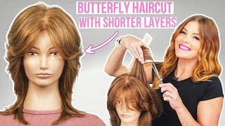 MOVEMENT & FLOWY Layers. SHORTER Layered BUTTERFLY Haircut