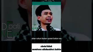 sahkah tidak baca allahuakbar kabira dalam sholat #shorts  #uas #ustadzabdulsomad