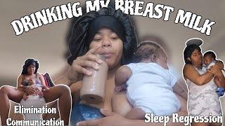 NEWBORN VLOG 2 MONTHS OLD IS A HARD TRANSITION DRINKING BREASTM MILK & TACKLING MILESTONES