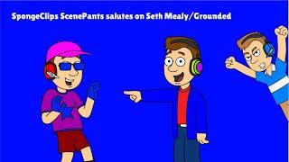 SpongeClips ScenePants salutes on Seth MealyGrounded