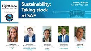 FlightGlobal webinar - Sustainability Taking stock of SAF