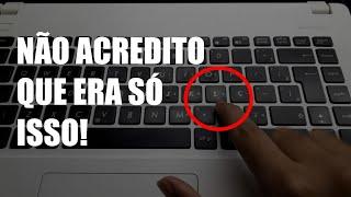 COMO RESOLVER TECLADO DESCONFIGURADO DE NOTEBOOK  Aprenda em menos 3 minutos