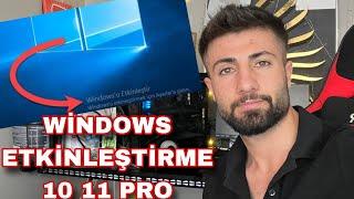 WİNDOWS 10 11 PRO PROGRAMSIZ ETKİNLEŞTİRME TEK SEFERDE YAPACAKSINIZ