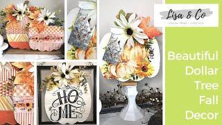 Dollar Tree Pumpkin Signs 3 Ways    Stunning Fall Home Decor    Farmhouse Pumpkin DIYs