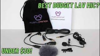 AMAZING Cheap $30 Lav Mic Unboxing Purple Panda Microphone