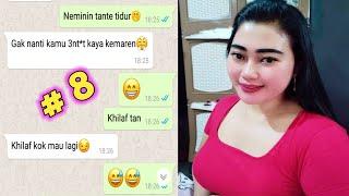 Bocah dilarang nonton prank chat lucu part 8 - di kasih 4pem tante elisa