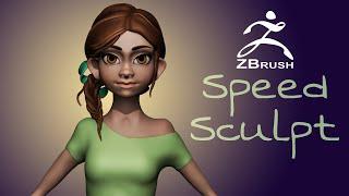 ZBrush Speed Sculpt создание 3D персонажа