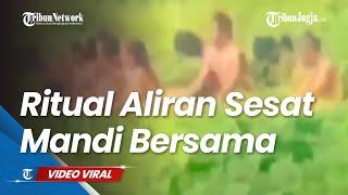 Diduga Aliran Sesat Belasan Wanita Pria Dewasa Anak anak Mandi Bersama