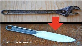 Transforming a Rusty Old Wrench into a Knife