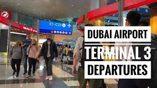 Dubai Terminal 3 Departures Full Travel VLOG Dubai Airport 4K Video Dubai Duty Free walking tour