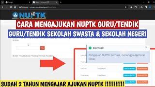 CARA MENGAJUKAN NUPTK GURUTENDIK 2024