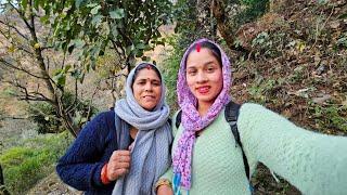 गांव में सभी मिलजुल कर करते हैं काम  Preeti Rana  Pahadi lifestyle vlog।  Giriya Village