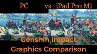 iPad Pro M1 vs PC Genshin Impact Max Graphics Quality Comparison  They Say PC Level Graphics?