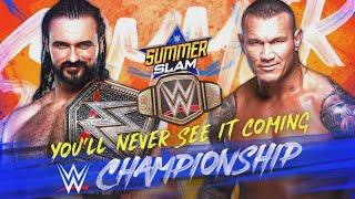 WWE Summerslam 2020 Official Match Card HD