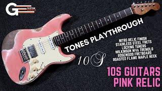 10S Guitars Pink Relic HSS Strat Playthrough Demo