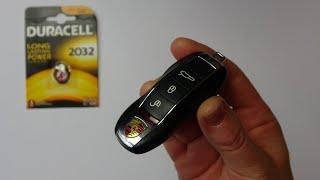 How To CHANGE the BATTERY in your PORSCHE PANAMERA KEY FOB