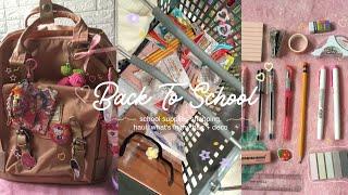 college diaries ep.1  school supplies shopping haul pack & decorate my school bag with me