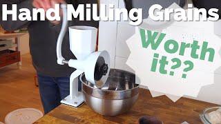 Our experience using a hand grain mill  WonderMill Junior Deluxe  Grinding Grains to Fresh Flour