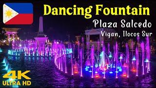 Dancing Fountain Plaza Salcedo Vigan Ilocos Sur Philippines Full Show 2023 New Year Light Show