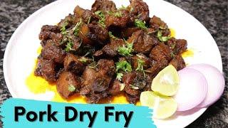 Pork dry fry  Homemade Easy and tasty Pork fry